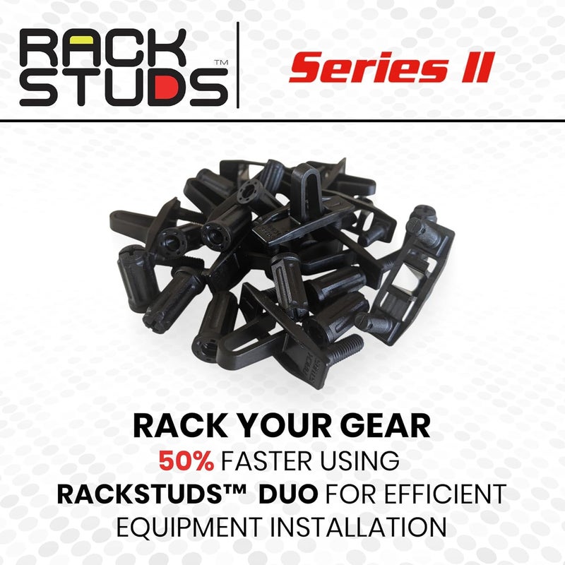 Rackstuds DUO50 1RU Series II Rack Mount Solution - Effortless Alternative to Traditional Rack Screws and Cage Nuts & Server Rack Screws Ideal for Server Hardware Setup - 50 Pack, Universal Version - Image 4